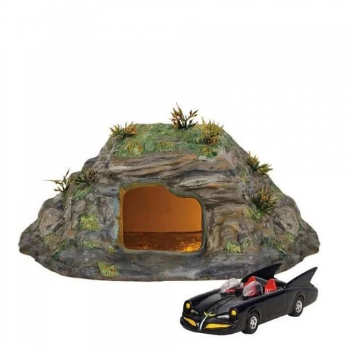 enesco WARNER BROTHERS - Buildings 'The Batcave and Batmobile - Set of 2'