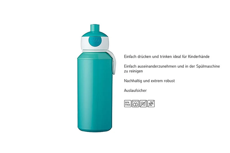 Trinkflasche Pop-up Campus, Mepal, 400 ml, Little Dutch Sailors Bay