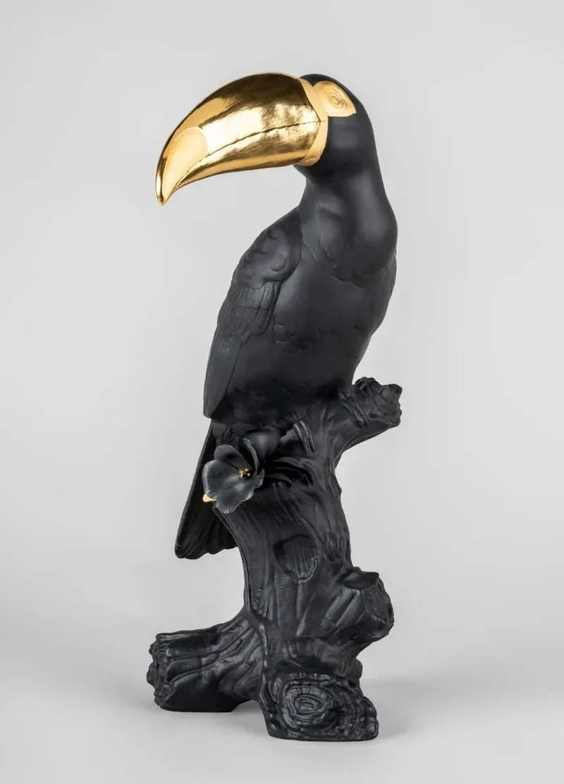 LLADRO® Figur Toucan - Tukan schwarz-gold 38x19x28cm 01009712 2023 limitiert