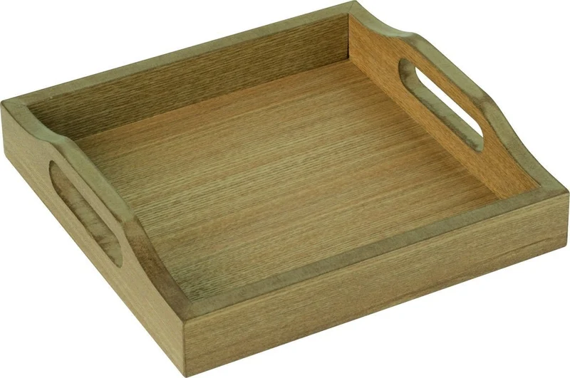 IHR 'Holztablett mit Acryleinleger, quadratisch'