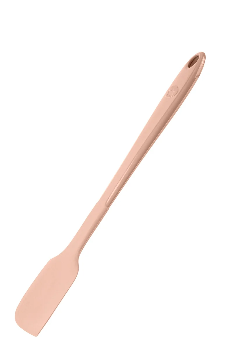 Design Teigschaber 28cm, KochBlume, Silikon, Edelstahl, altrosa