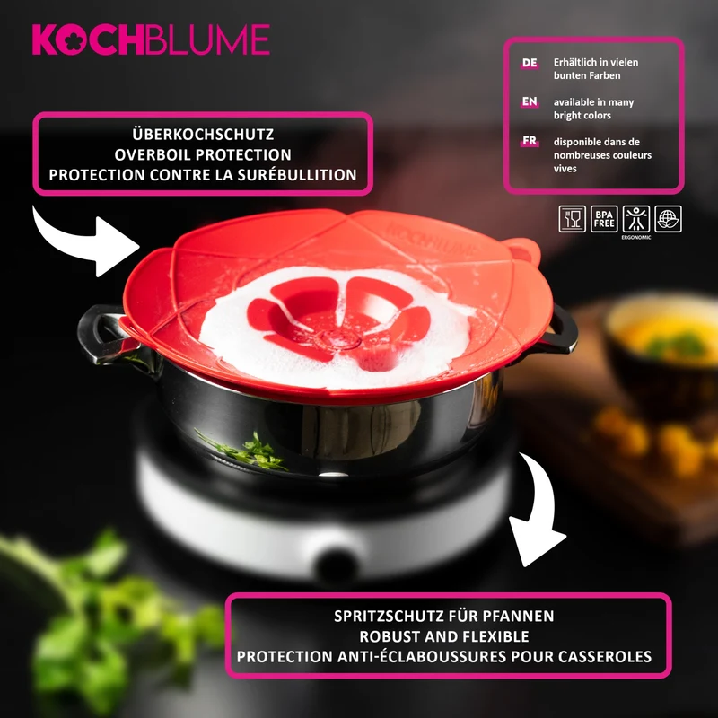 Kochblume L, KochBlume, Silikon, anthrazit