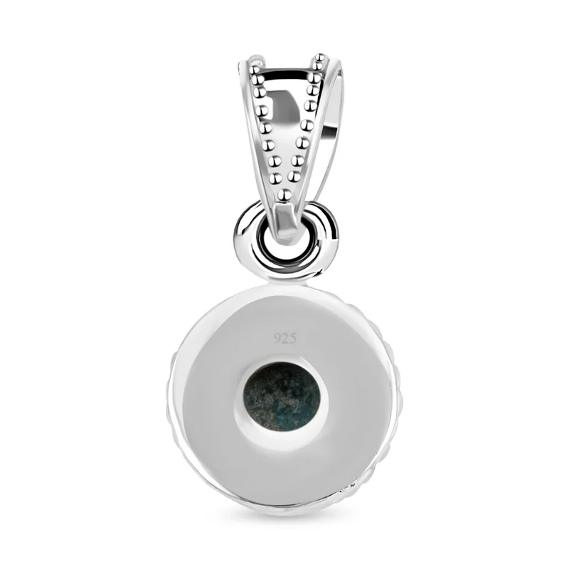 Royal Bali Kollektion - Chrysokoll Anhänger, 925 Silber ca. 4.60 ct