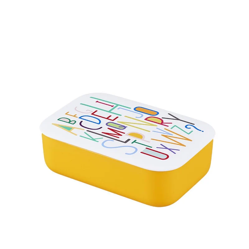 Lunchbox "ABC" m. Deckel und Silikonring, chic.mic, Material PLA