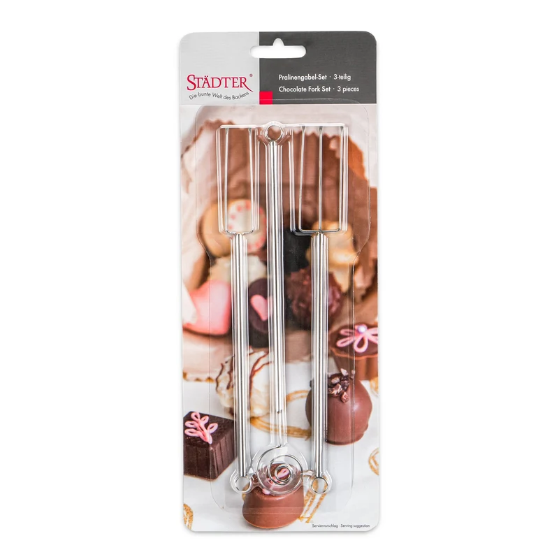 Pralinengabel-Set, Städter, 3-teilig