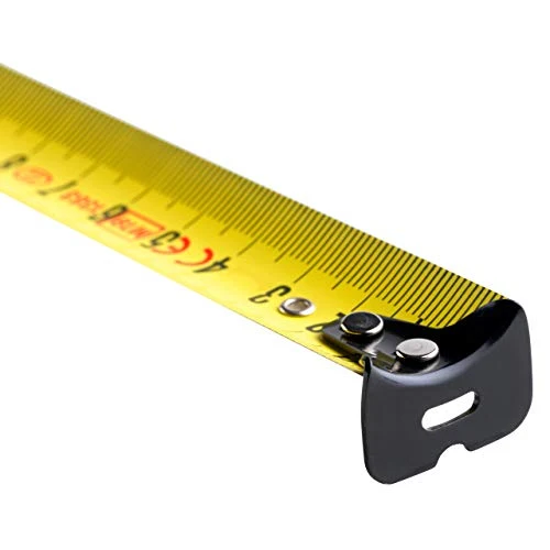 SOLA POPULAR - Bandmaß 5m / 19mm - Profi-Rollbandmaß mit Gürtelclip - Stahlband, gelb lackiert mit mm Skala - Genauigkeitsklasse II - Rollmeter mit beweglichem Endhaken - Metermaß Länge - 5m / 19mm