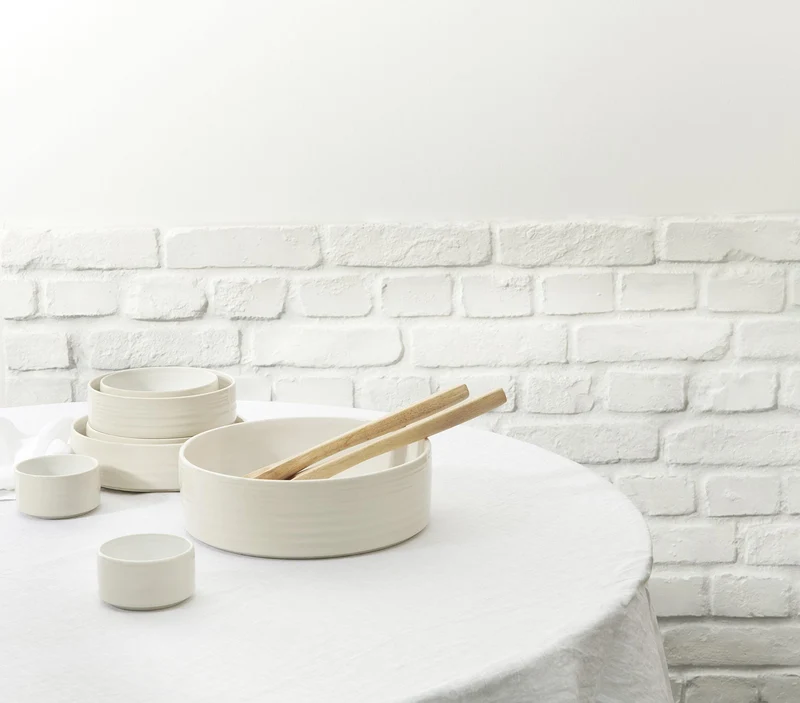 ASA 'Salatschale Sparkling white re:glaze D25 x H 8 cm'