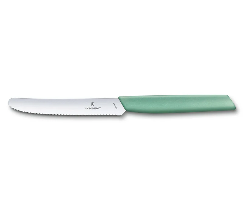 Victorinox - 'Swiss Modern Tomaten- Tafelmesser, Wellenschliff, 11cm, mint'