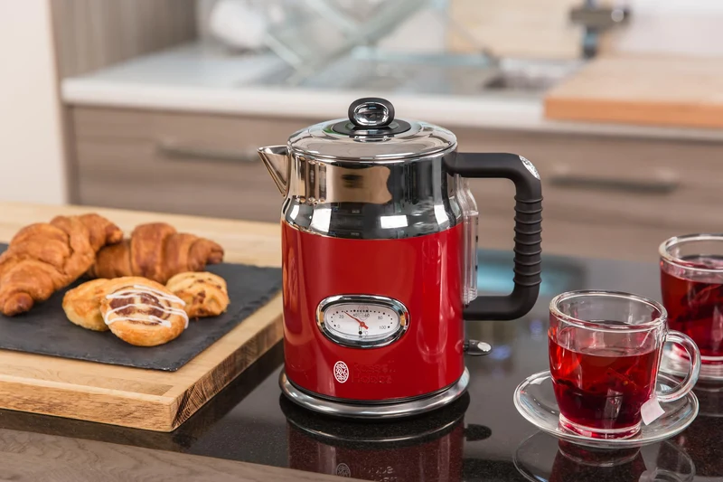 Russell Hobbs Wasserkocher Vintage, 1,7 l, 2400 Watt, Retro Teekocher