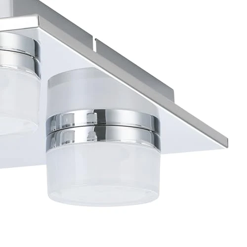 EGLO LED Deckenlampe Romendo 1,5 flammige Deckenleuchte Bad dimmbar