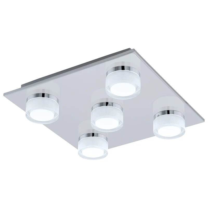 EGLO LED Deckenlampe Romendo 1,5 flammige Deckenleuchte Bad dimmbar