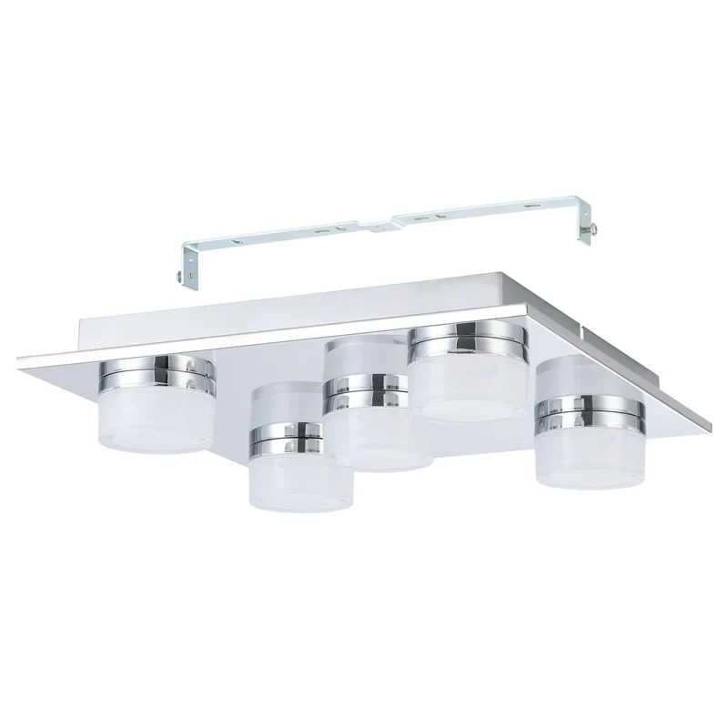 EGLO LED Deckenlampe Romendo 1,5 flammige Deckenleuchte Bad dimmbar