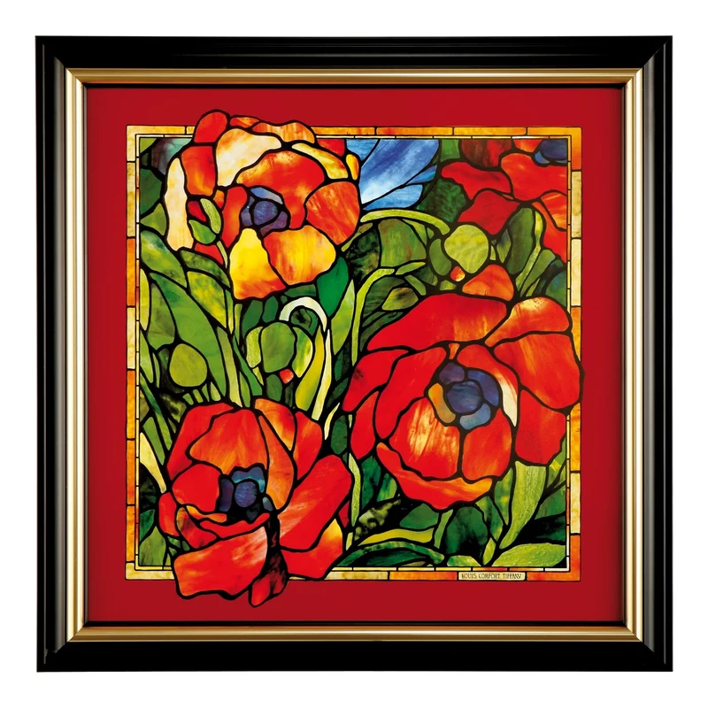 Goebel Artis Orbis Louis Comfort Tiffany 'Orientalische Mohnblume - Wandbild'