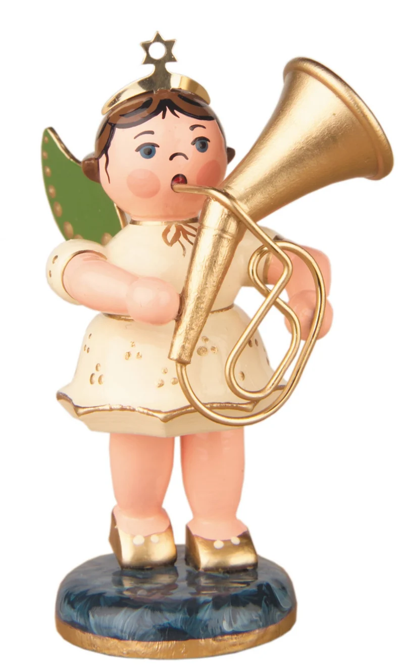 Hubrig Volkskunst 'Engel mit Tenorhorn 6,5cm'