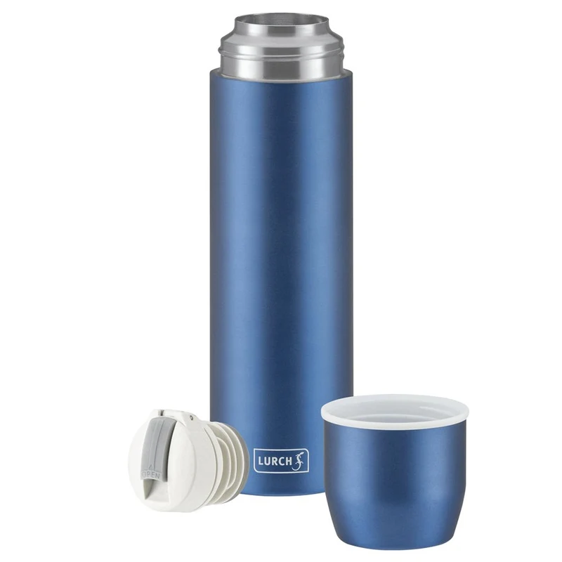 LURCH, Unterwegs 'Isolier-Flasche mit Becher EDS 045l denim blue'
