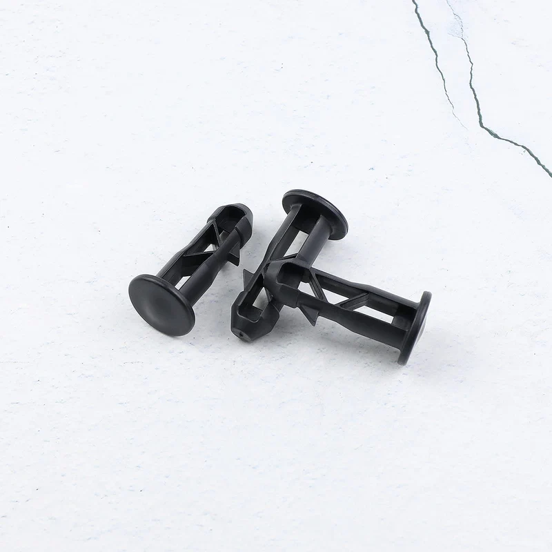 3 Paar Scharnierstifte für Mülltonnendeckel, 65mm x 18mm, schwarzer Kunststoff, passend für 240L Mülltonnen im Freien