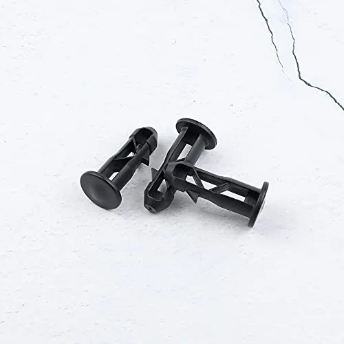 3 Paar Scharnierstifte für Mülltonnendeckel, 65mm x 18mm, schwarzer Kunststoff, passend für 240L Mülltonnen im Freien