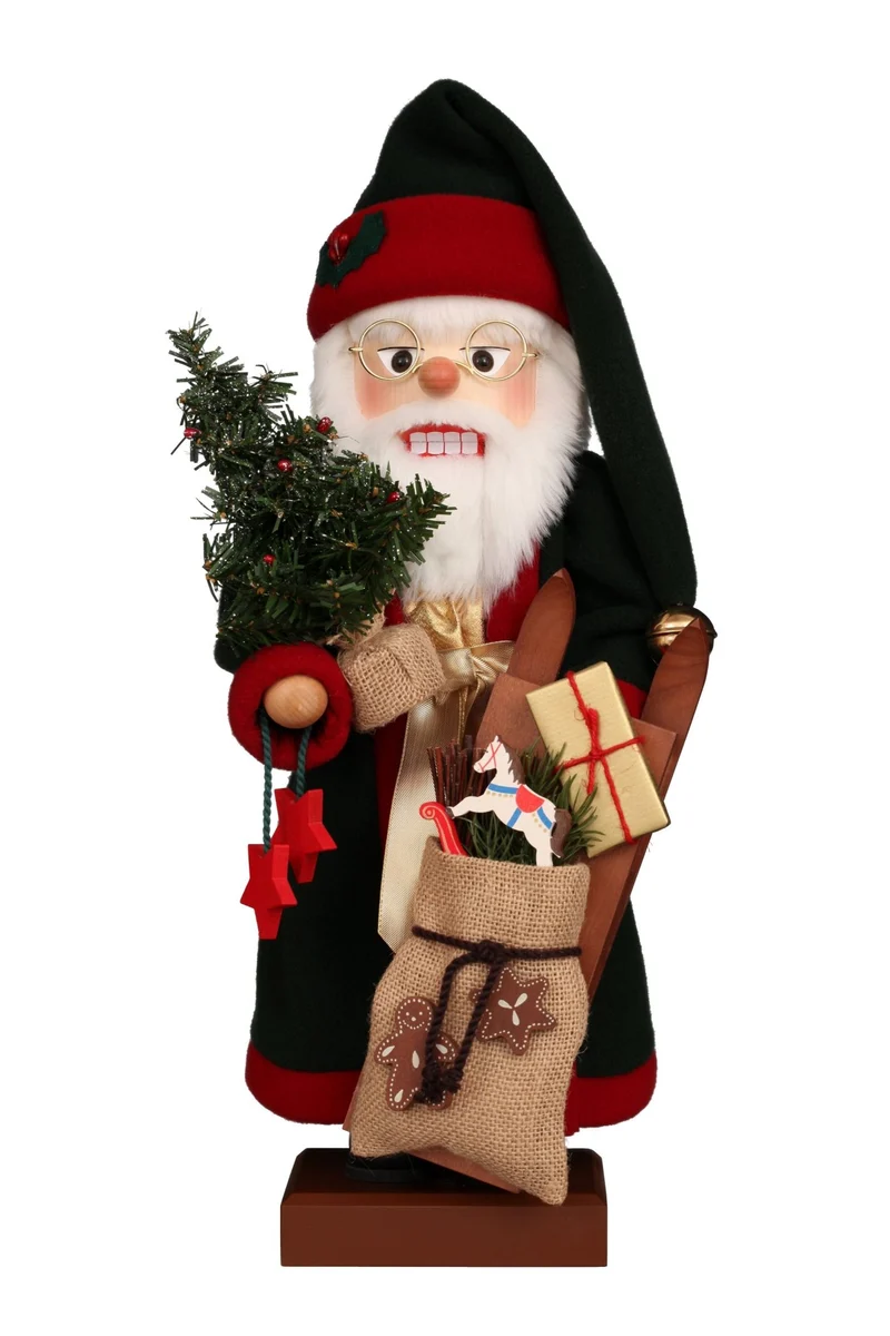 Weihnachtsmann mit Geschenken, Nussknacker, Ulbricht - 49cm' 2024