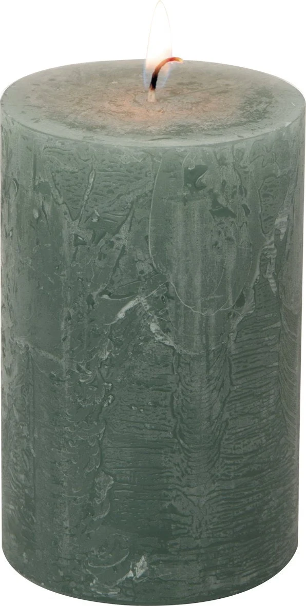 IHR 'Stumpenkerze grün, D7 x 11 cm'