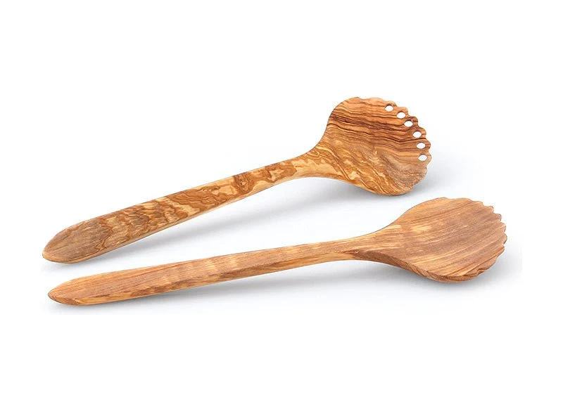 Continenta Salatbesteck No. 1 aus Olivenholz 31,5cm