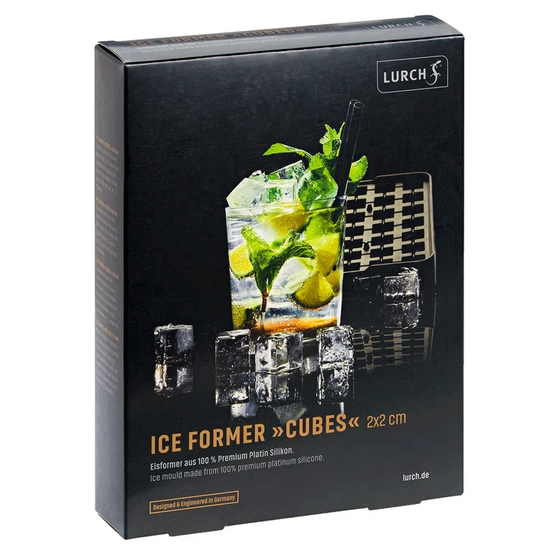 Lurch ICE FORMER Würfel 2x2cm schwarz transparent