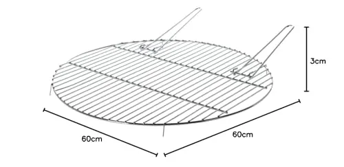 Esschert Design Grillrost für Feuerschalen, Ø ca. 59 cm