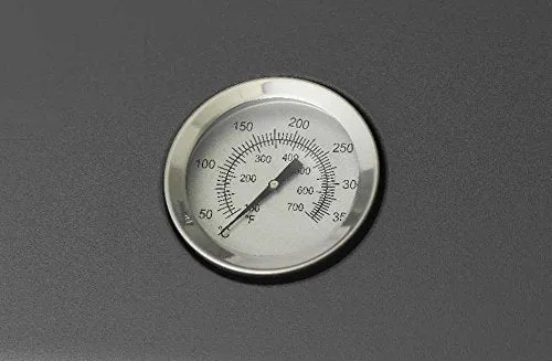 tepro Tischgasgrill Abington (klein), 1 Brenner mit max. 3,2 kW Leistung, Piezozündung, Thermometer, Maße ca. 102 x 46,2 x 38 cm, Anthrazit / Schwarz