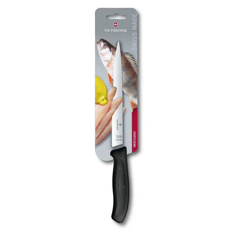Victorinox, Swiss Classic Filetiermesser, 16cm, schwarz
