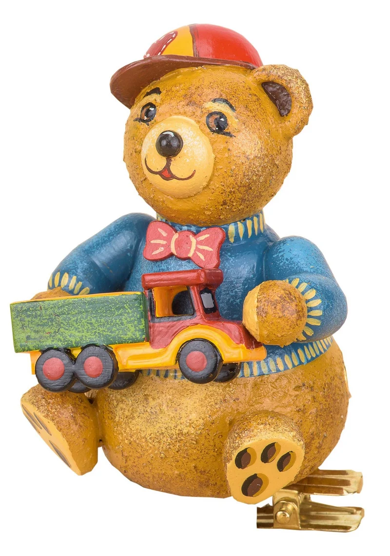Hubrig Volkskunst 'Baumclipser - Teddy Leon's Brummi 8cm'