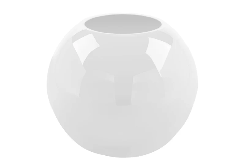 MOON - Glas Vase, Opalglas weiss 16cm, Fink