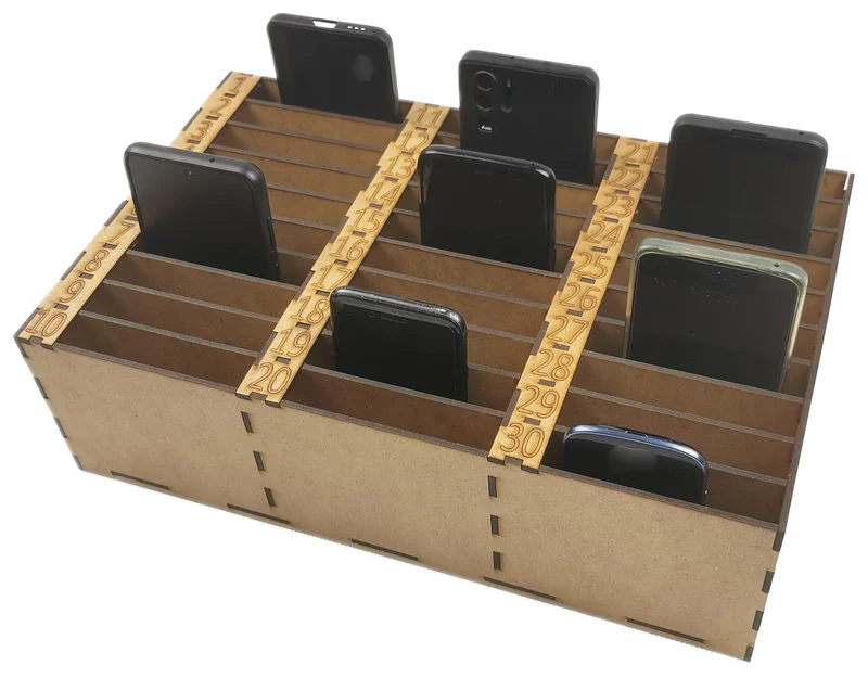 Handy-Aufbewahrungsbox 30 Fächer Klassenzimmer Schule
