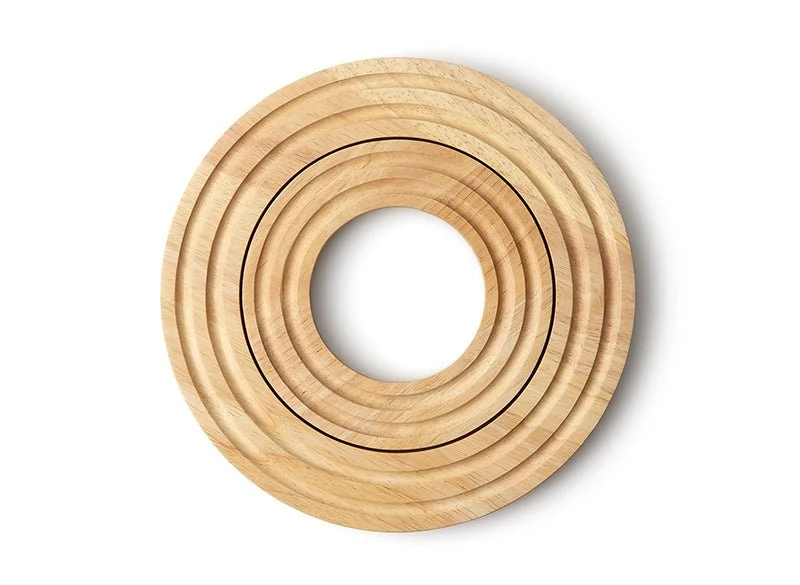 Continenta 'Untersetzer rund - Gummibaumholz' D21x1,5cm