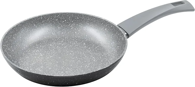 Zanetti Durapietra Antihaft-Pfanne, geeignet für alle Herdarten einschließlich Induktion, formstabiler Boden, dicke Beschichtung, Soft-Touch-Griff, Durchmesser 18 cm