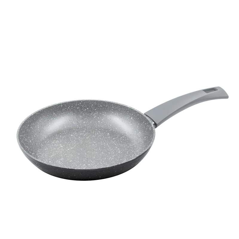 Zanetti Durapietra Antihaft-Pfanne, geeignet für alle Herdarten einschließlich Induktion, formstabiler Boden, dicke Beschichtung, Soft-Touch-Griff, Durchmesser 18 cm