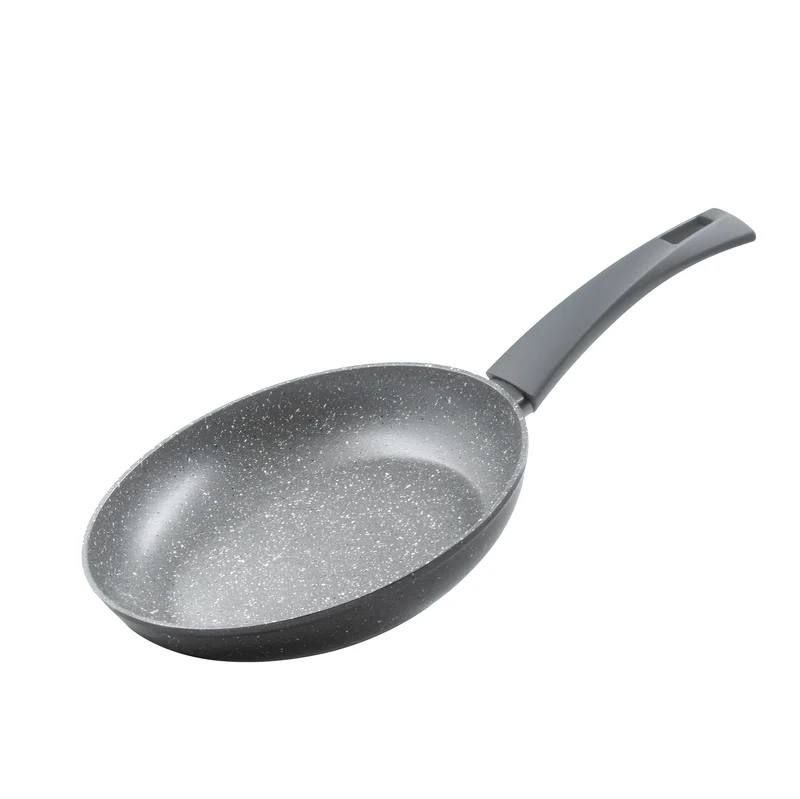 Zanetti Durapietra Antihaft-Pfanne, geeignet für alle Herdarten einschließlich Induktion, formstabiler Boden, dicke Beschichtung, Soft-Touch-Griff, Durchmesser 18 cm