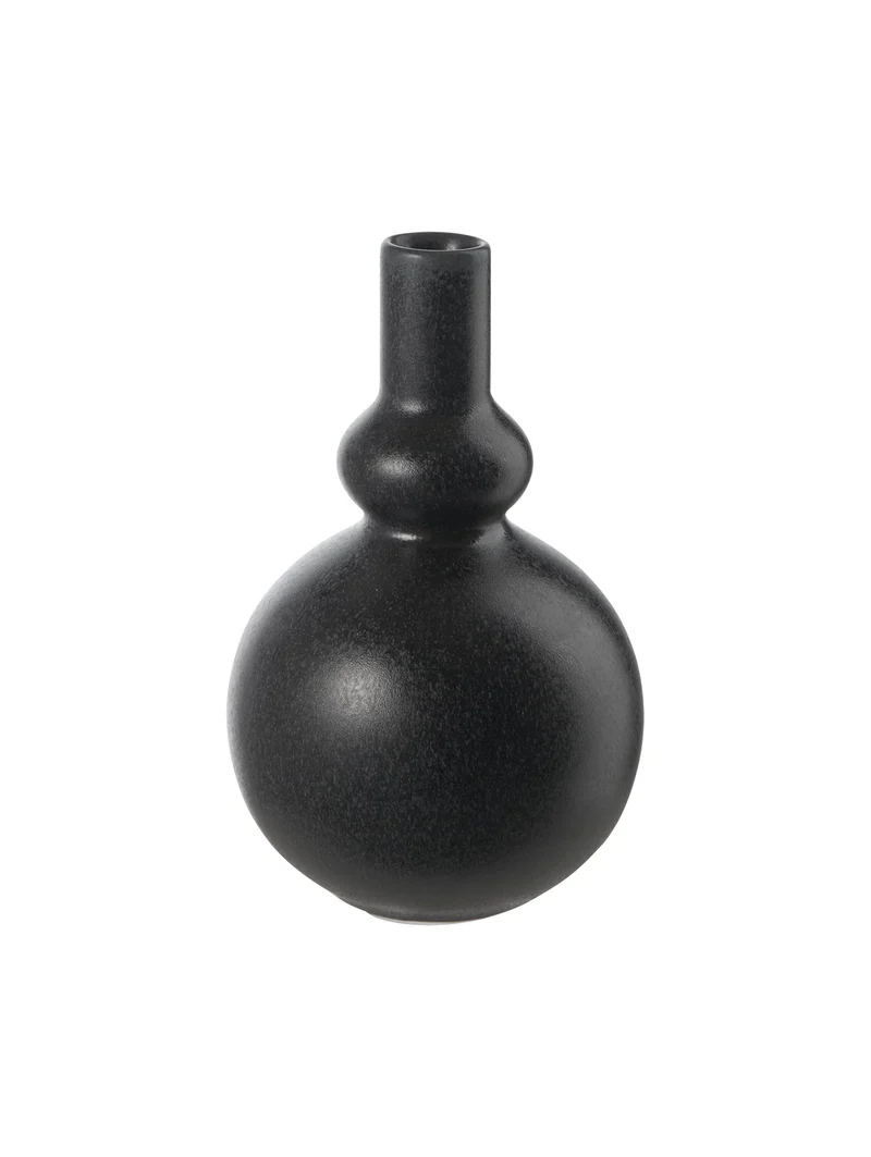 ASA 'Vase, black iron, H15,5cm'