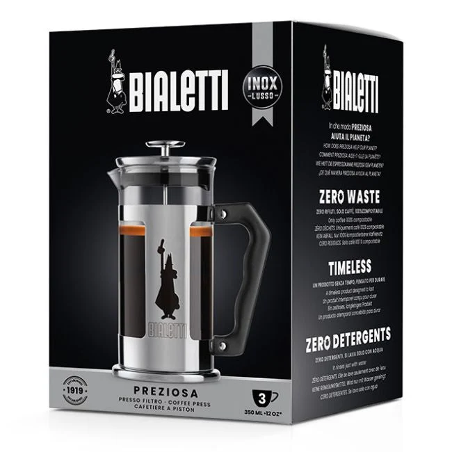 Bialetti 'French Press Preziosa 0,35 Liter, Kaffee und Teebereiter'