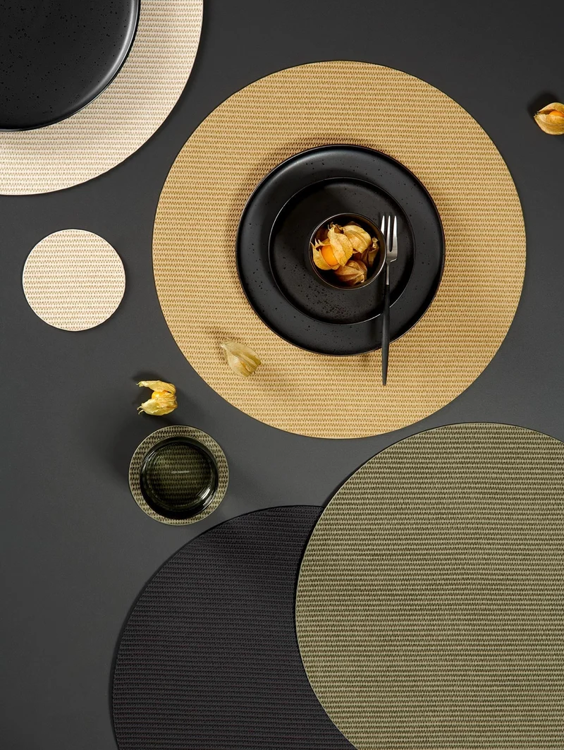 ASA '4er Set Untersetzer, nori rough sisal'