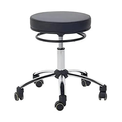 Teqler T-135362schwarz Rollhocker mit Ringauslöser