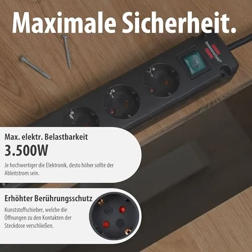 Brennenstuhl Bremounta Steckdosenleiste 6-Fach mit Schalter