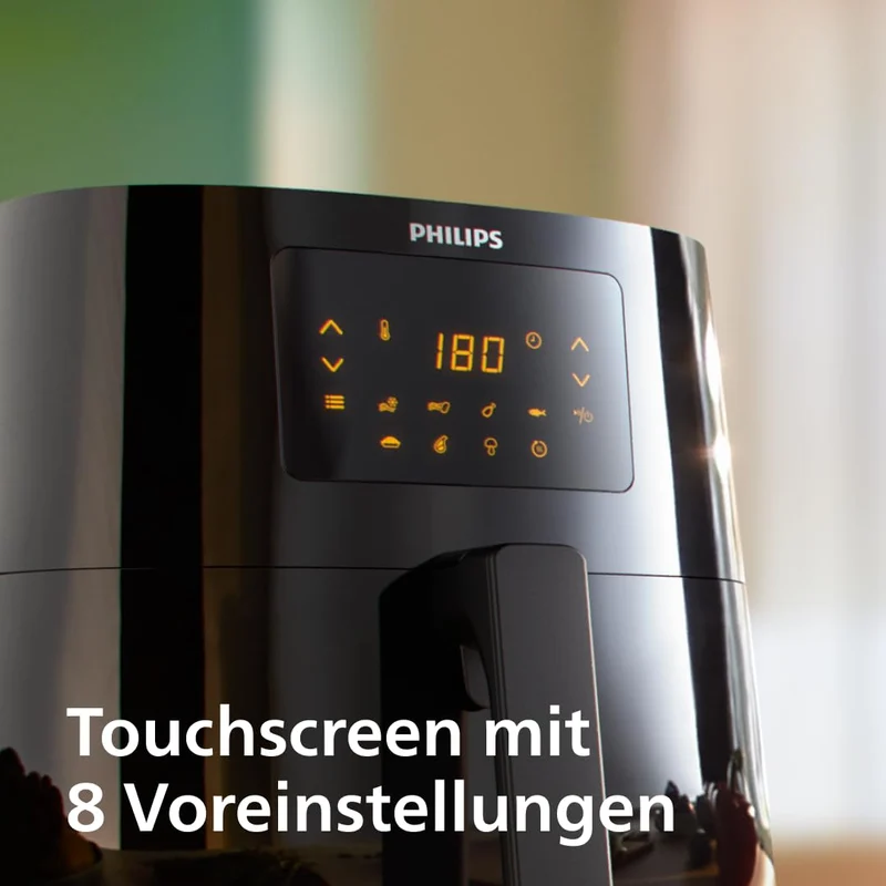 Philips Essential Airfryer Heißluftfritteuse XL, Schwarz, 6,2 L