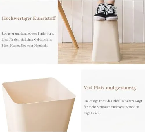 Papierkorb 6102 Mülleimer Papiereimer 29 cm 12L | Rosa