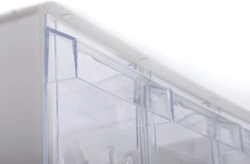 Westmark Schüttengehäuse, Mit drei Schütten, Fassungsvermögen: je 1 l, Kunststoff, Milano, Transparent/Weiß, 76072240