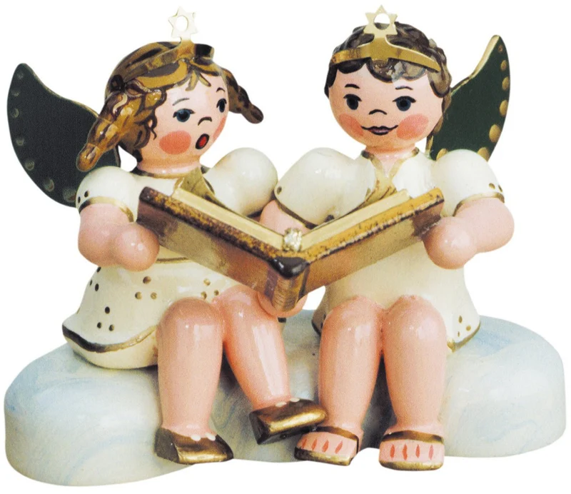 Hubrig Volkskunst 'Engelpaar - Weihnachtsgeschichten 6,5cm'