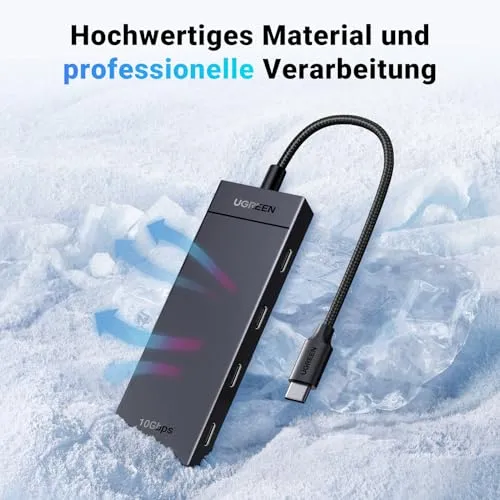 UGREEN USB C Hub 10 Gbps, Adapter mit 4*USB C 3.2 Ports (30cm)