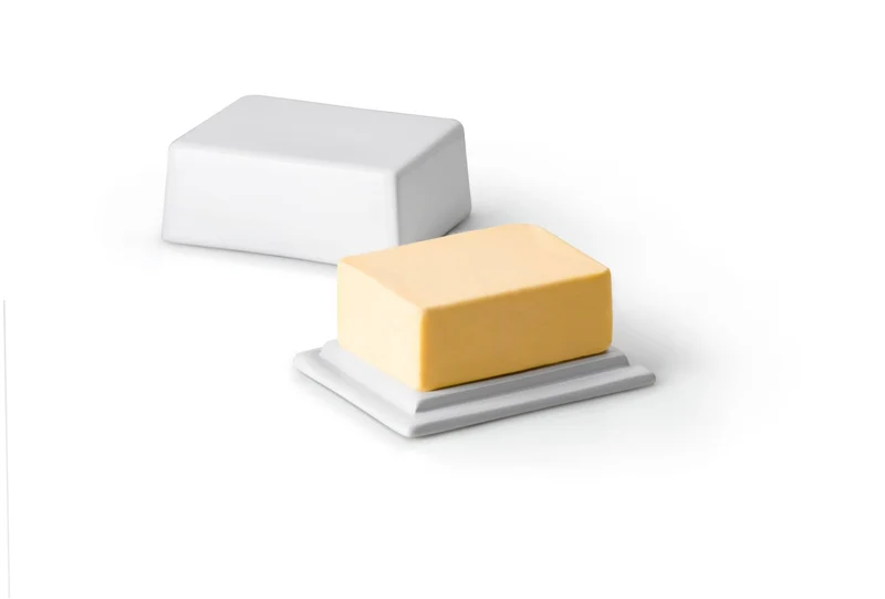 Continenta - Butterdose für 250 g Butter - Keramik, weiß