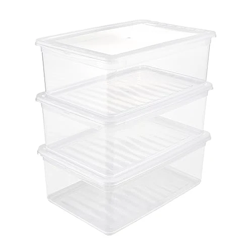 keeeper bea Aufbewahrungsboxen, 3er-Set, 3 x 11 l, Transparent
