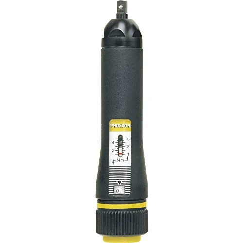 Proxxon 23347 MicroClick-Drehmomentschrauber MC5 1–5 Nm mit Kunststoffkoffer, Schwarz