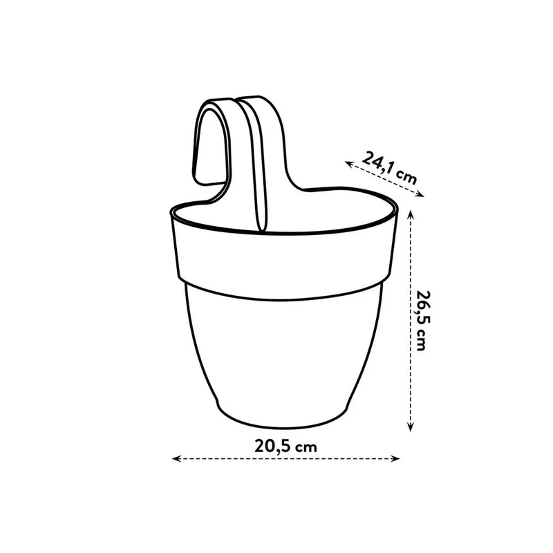 elho Vibia Campana Easy Hanger small Pflanztöpfe - Pistazien Grün