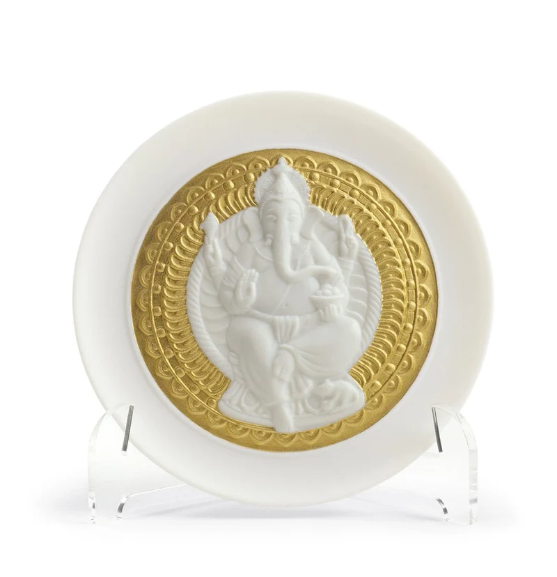 LLADRO® »Teller Göttin Lakshmi Und Lord Ganesha - 10 cm« 01009155
